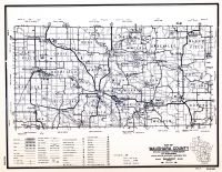 Waushara County, Wisconsin State Atlas 1956 Highway Maps